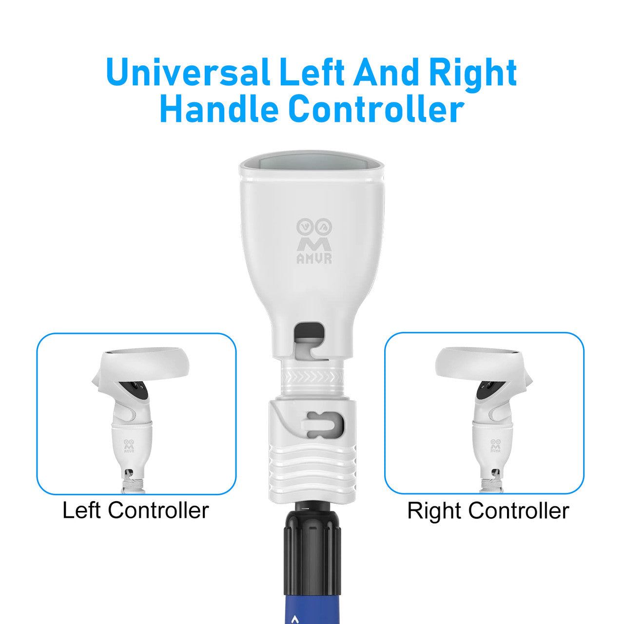 VR Golf Club Handle Attachment - For Oculus Quest 2,Retractable Handle 2-In-1 Universal Left and Right Controller Accessories with Scale