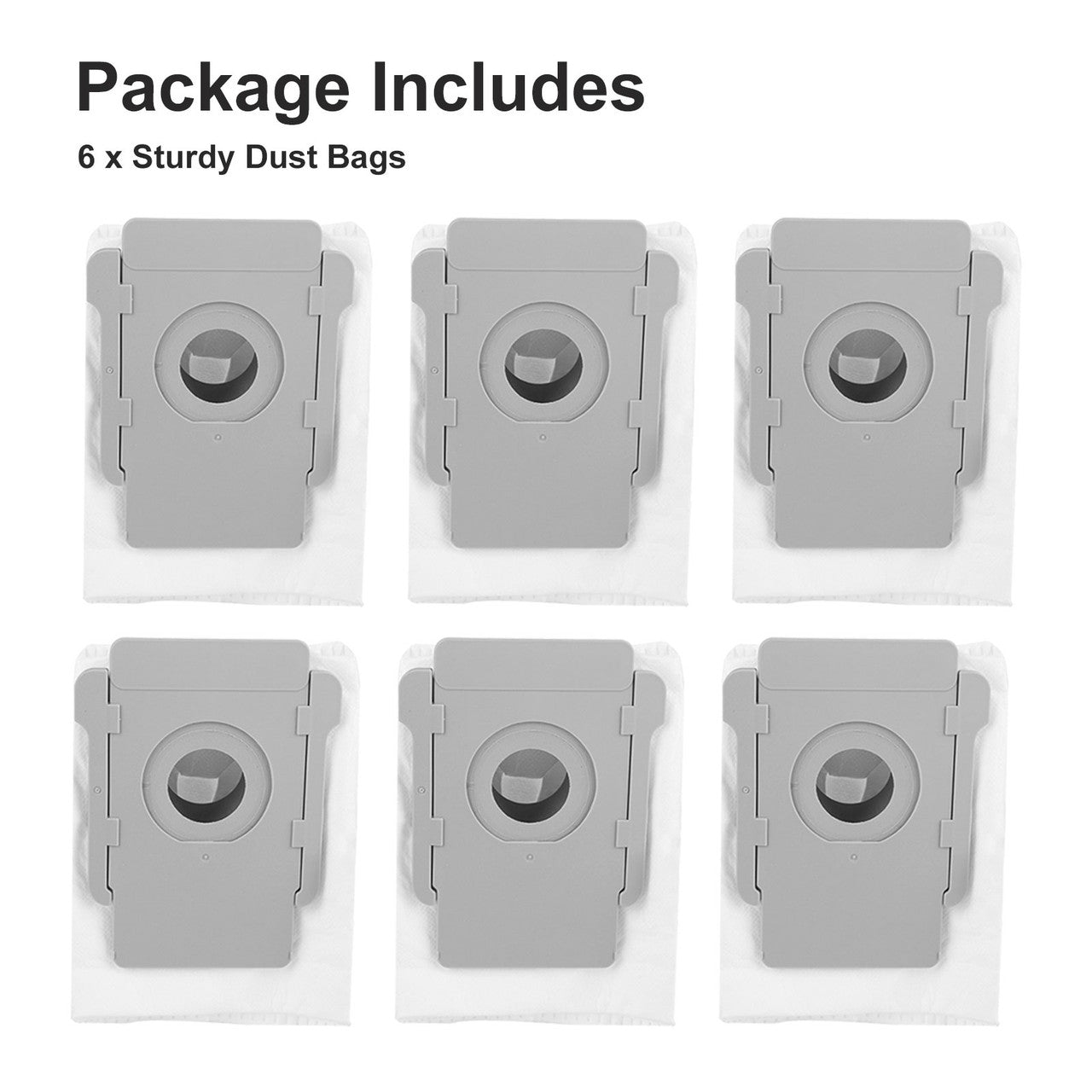 6pcs Vacuum Bags Dust Bags Compatible with iRobots Roomba i & s Series i(7150) i7+ i7 Plus (7550) i3+(3550) i6+ (6550) i8+(8550) s9 (9150) s9 Plus (9550) Clean Base Automatic Dirt Disposal Bags