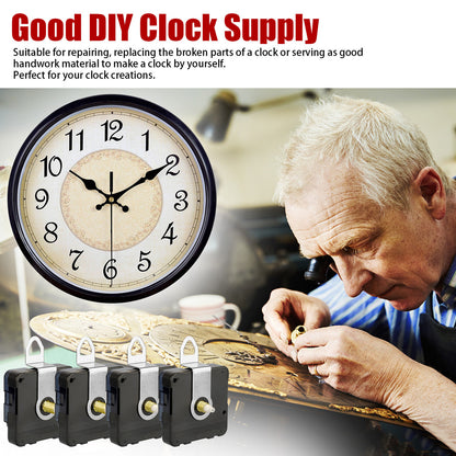 Clock Movement DIY Quartz Wall Clock Repair Replacement Tool Kit Set, 4pcs