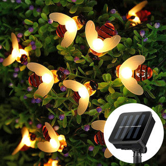 LED Solar Bee String Light for Garden, Walkway, Yard, etc.