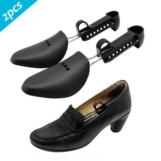 Men's Flexible Adjustable Plastic Shoe Length Stretcher, Sturdy and Durable, Black