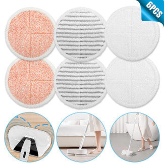 Replacement Mop Pads, Easy to Remove and to Reaplce, for Bissell powered hard floor mops, 6Pcs
