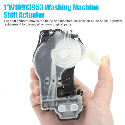 W10913953 Washing Machine Shift Actuator - Compatible with Whirlpool, Amana, Crosley, Inglis, Roper washing machines (Silver)