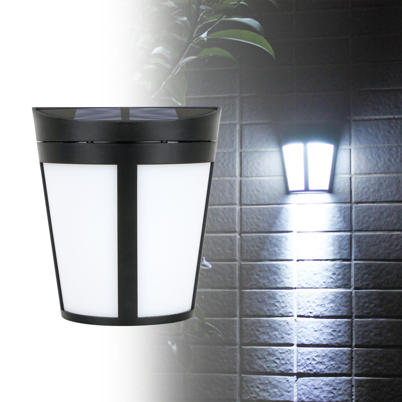 Wall Mounted Solar Lights, Solar Night Security Lamps for Front Door, Outside Wall, Back Yard, Garage, Garden, Fence, Driveway