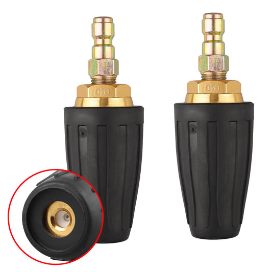 1/4 inch Quick-Connect Plug Spray Nozzle 3000 PSI 3GPM for High Pressure Water Washer Gun, 2Pcs