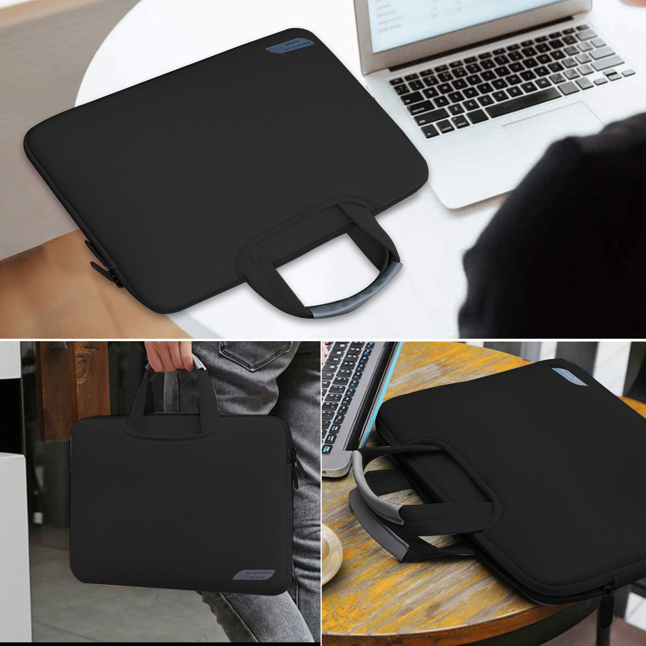 Laptop Sleeve Case 360° Protective Computer Bag Fits for 14 Inch laptops and Macs- Water Repellent