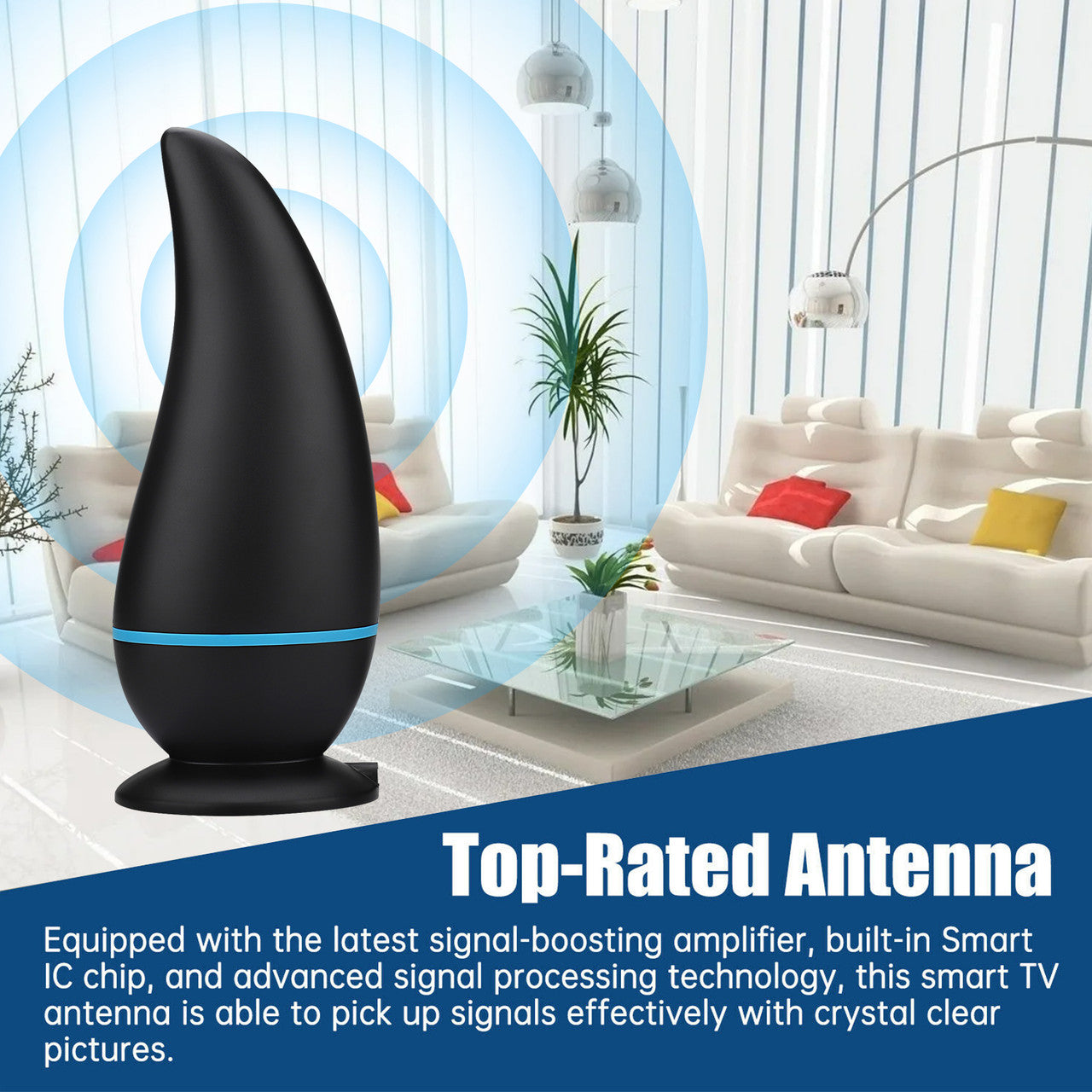 New Indoor HDTV Antenna with a Unique Design and Strong Signal Reception, Easy to Install