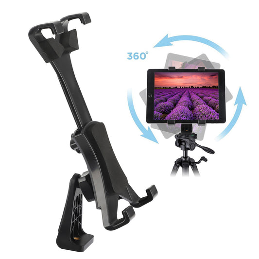 Tripod Mount for Tablet, Upgraded Universal Heavy Duty 360掳 Rotatable Tiltable Anti-Wobble Tablet Tripod Mount Adapter Holder Fit for iPad Mini Pro Air, Samsung Galaxy Tabs, 7-12" Devices
