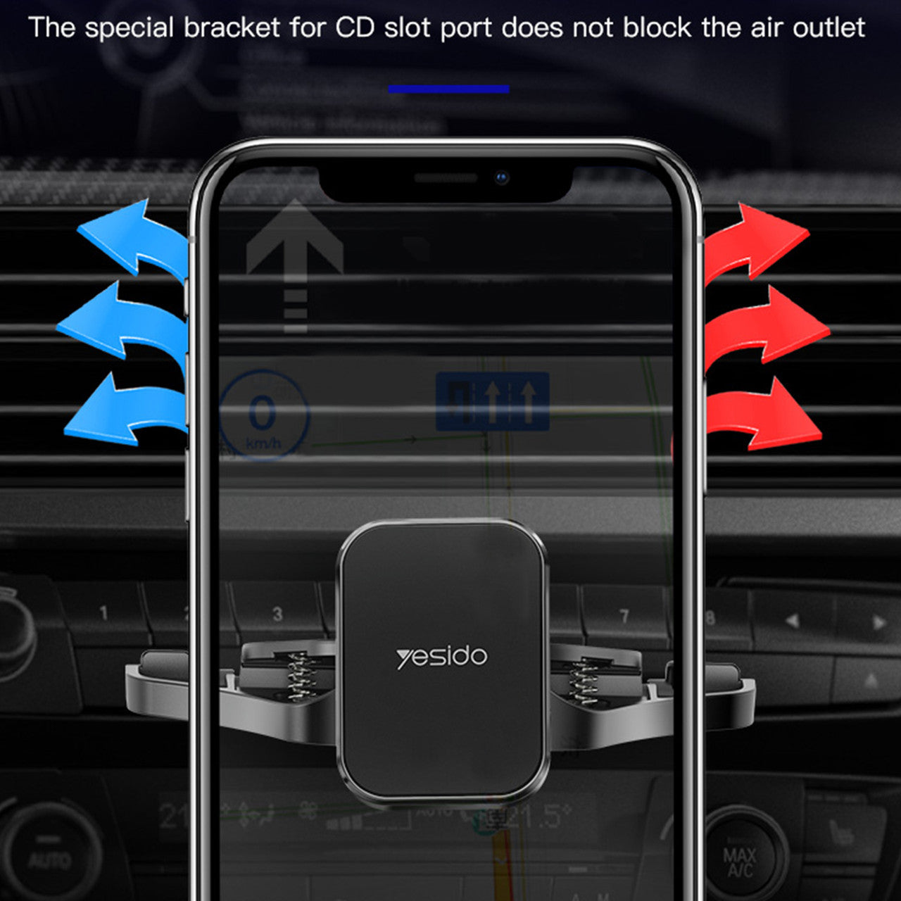 Universal Magnetic CD Slot Car Phone Mount, CD Player Phone Mount, Hands-Free Car Phone Holder with One Hand Operation Design, Compatible iPhone 12 Pro Max11/11Pro/Xs MAX/XR/XS/X/8, Galaxy S10/S10+/S9