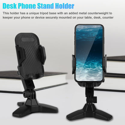 Desktop Phone Mount Dock, 360 Degree Adjustable Cradle,Compatible with iPhone Samsung, Home Office Accessories