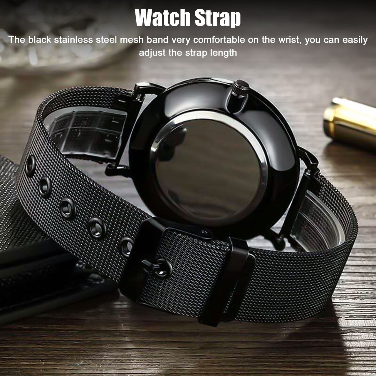 Fashionable Men Minimalist Stainless Steel Quartz Watch
