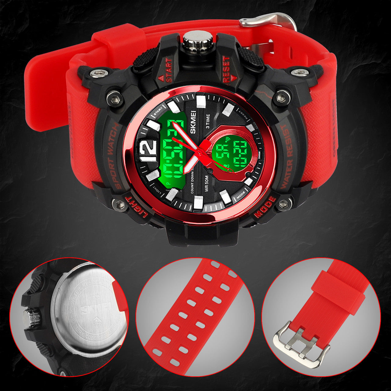 Men's Military LED Digital Analog Sport Quartz Wrist Watch
