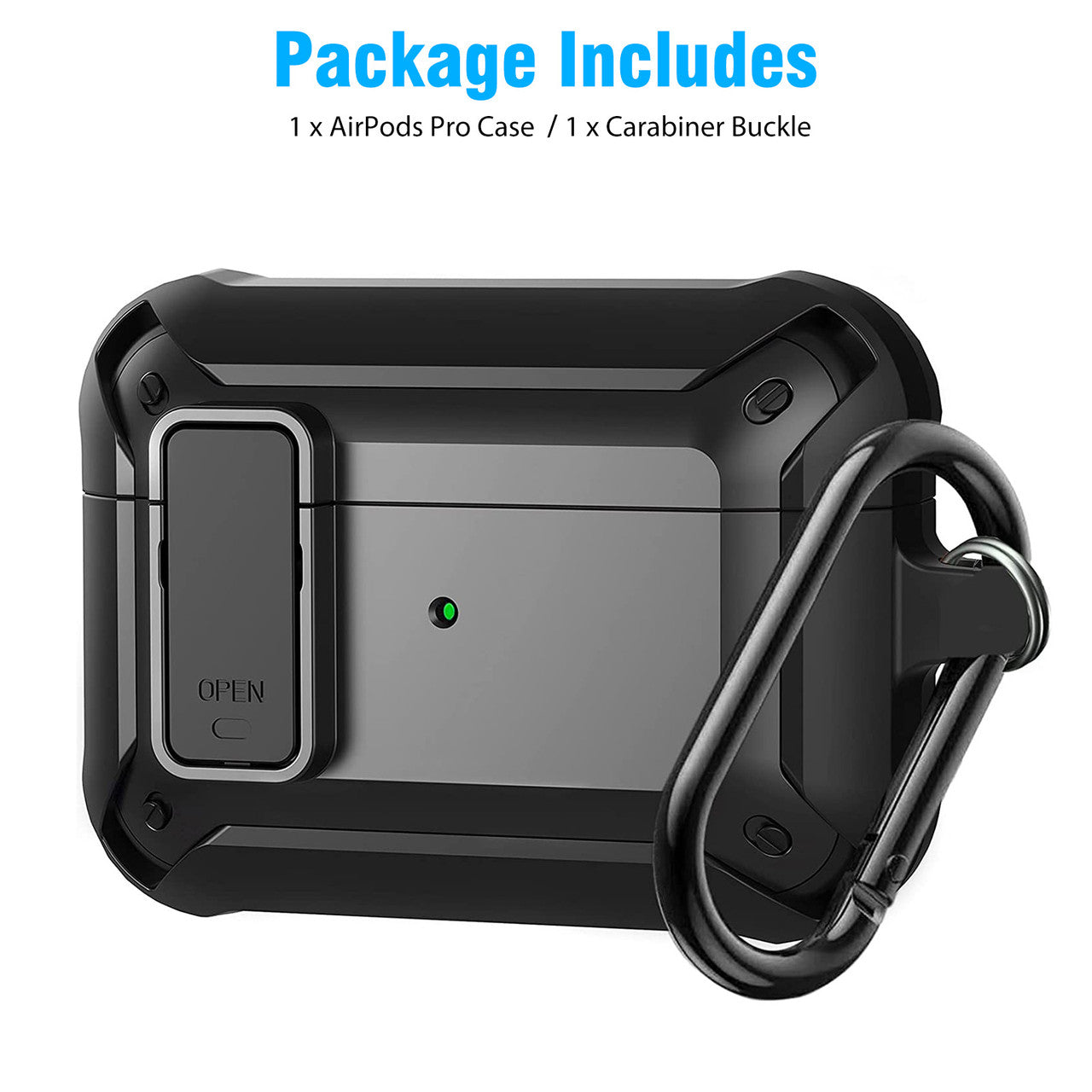 Full Protective Secure Lock Case for Airpods Pro