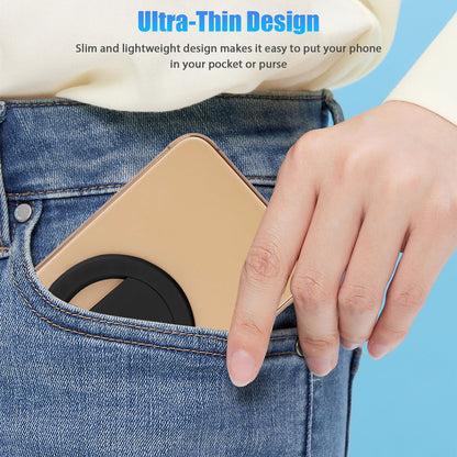 Universal phone Holder Stand with Ultra-Thin Phone Ring Grip, Removable and 360 Degree Rotation