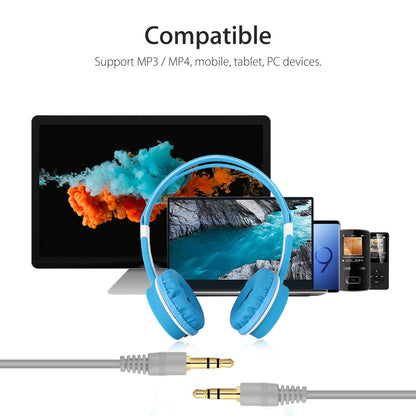 3.5mm Wired Kids Children Headphones Headsets Compatible with Cell Phones iPad Tablets PC Computer MP4 MP3