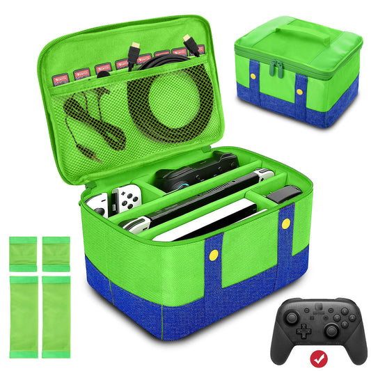 Travel Carrying Case for Nintendo Switch/OLED - Protective, Waterproof, Ideal for Game Accessories